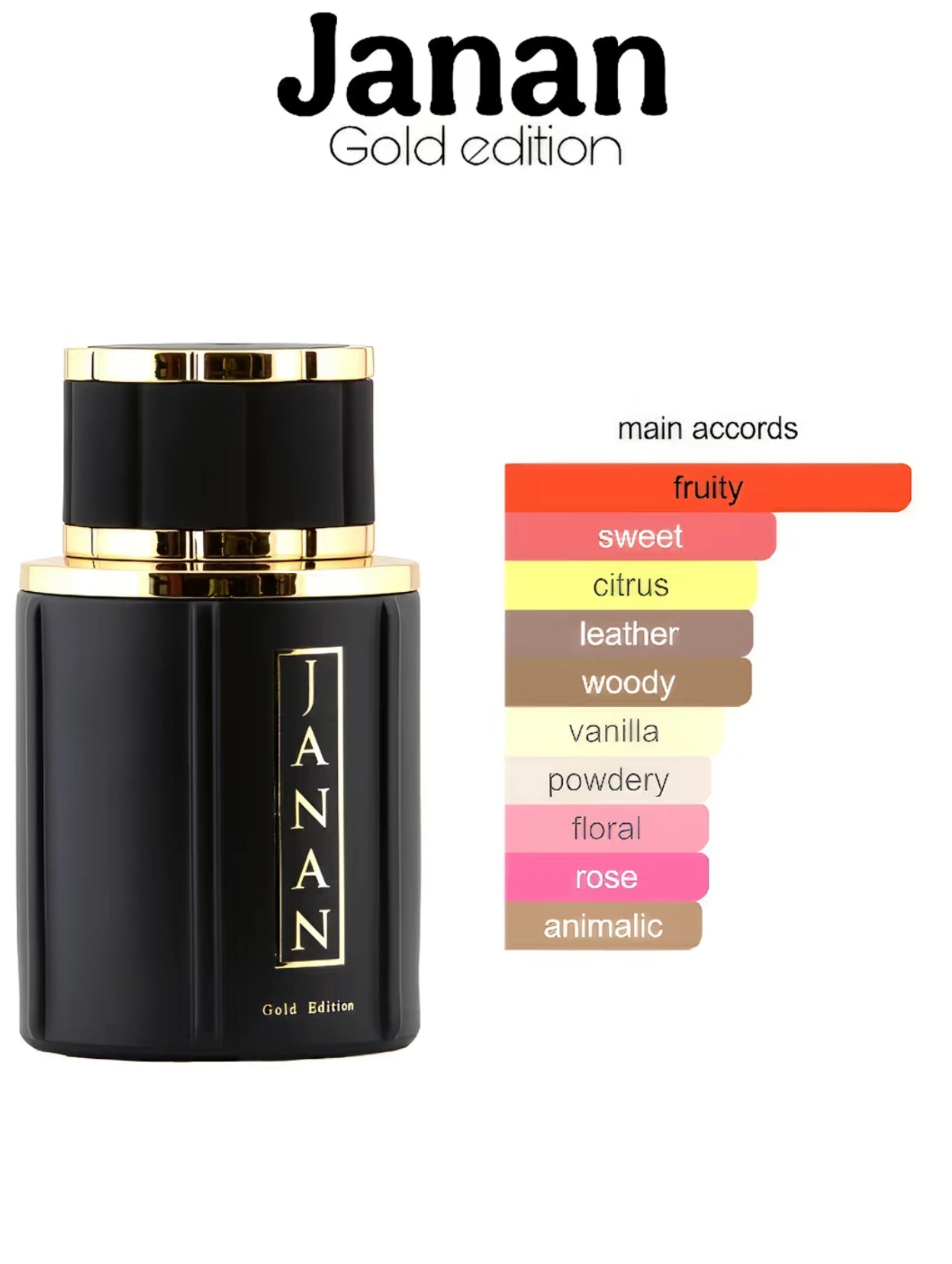 J. Janan Gold Edition Eau De Parfum, 100ml