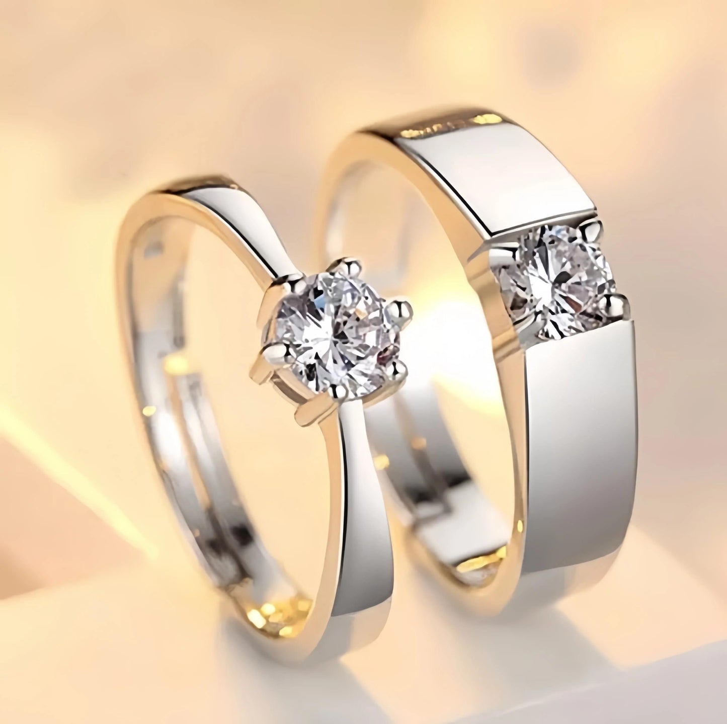 Premium Couple Rings 2 pc ( Best For Gift )
