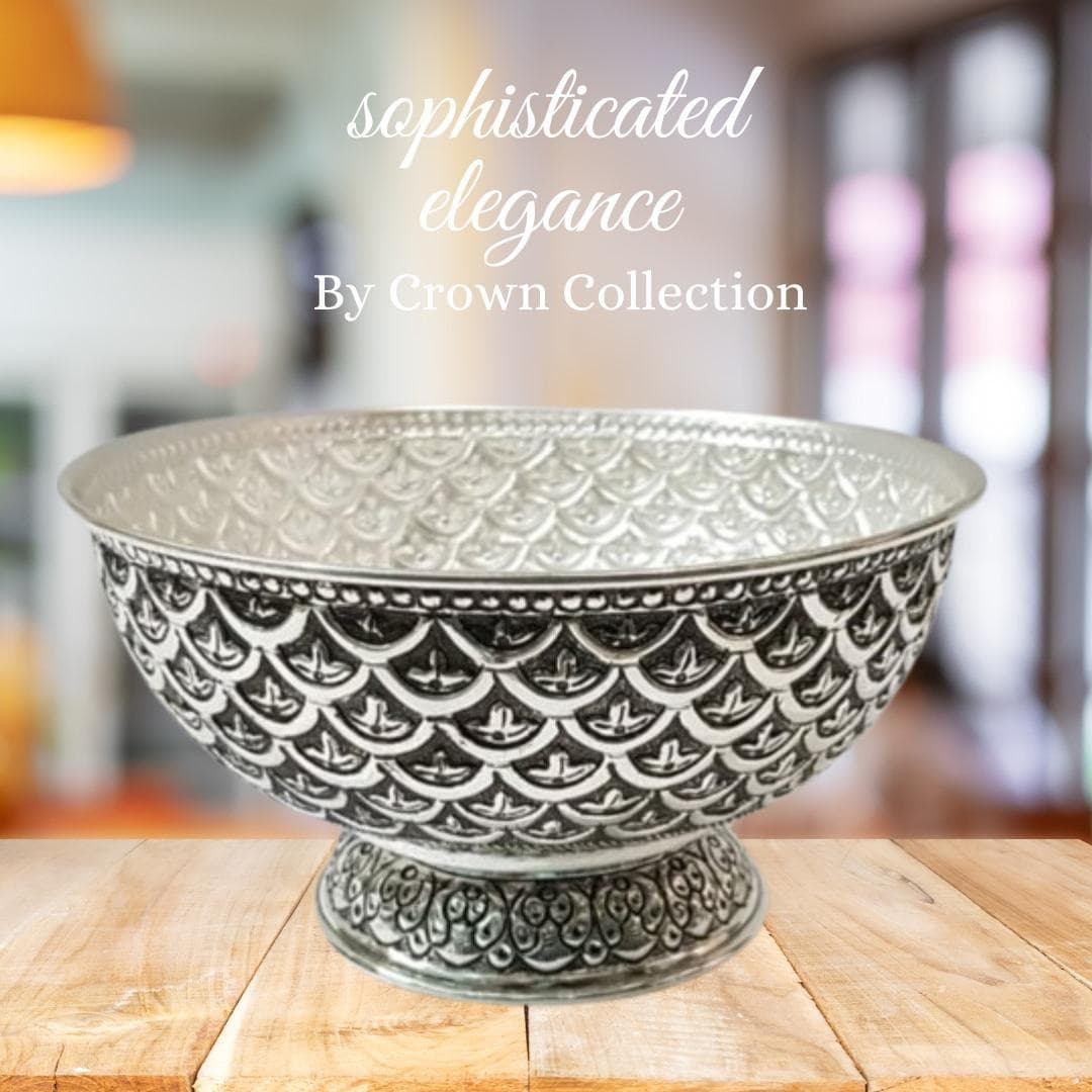 Fish-Scale Pedestal Bowl