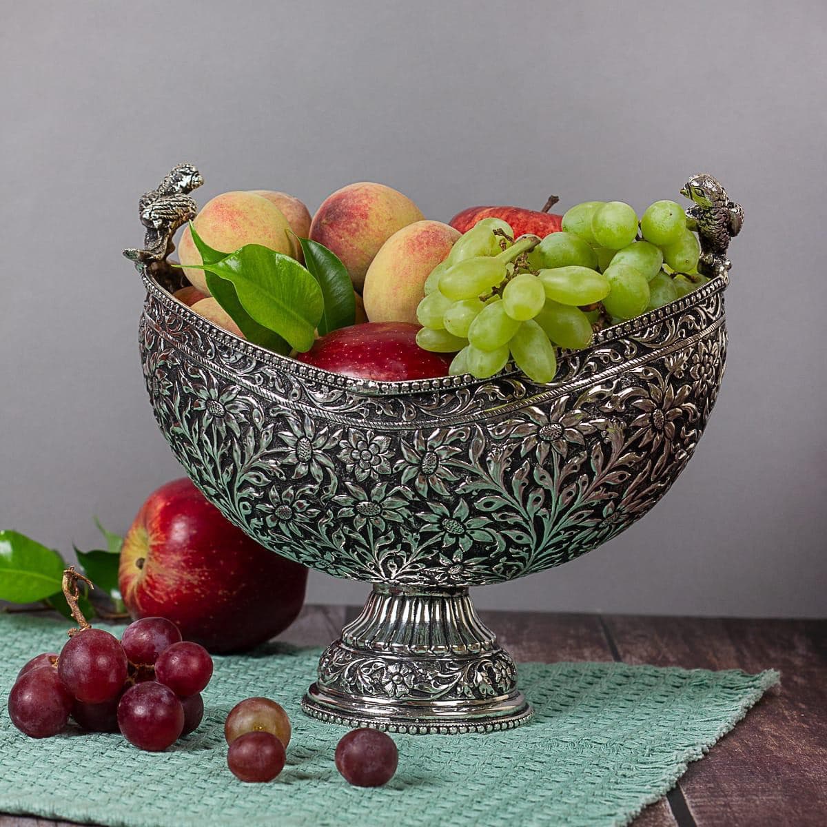 Bird Handle Pedestal Bowl