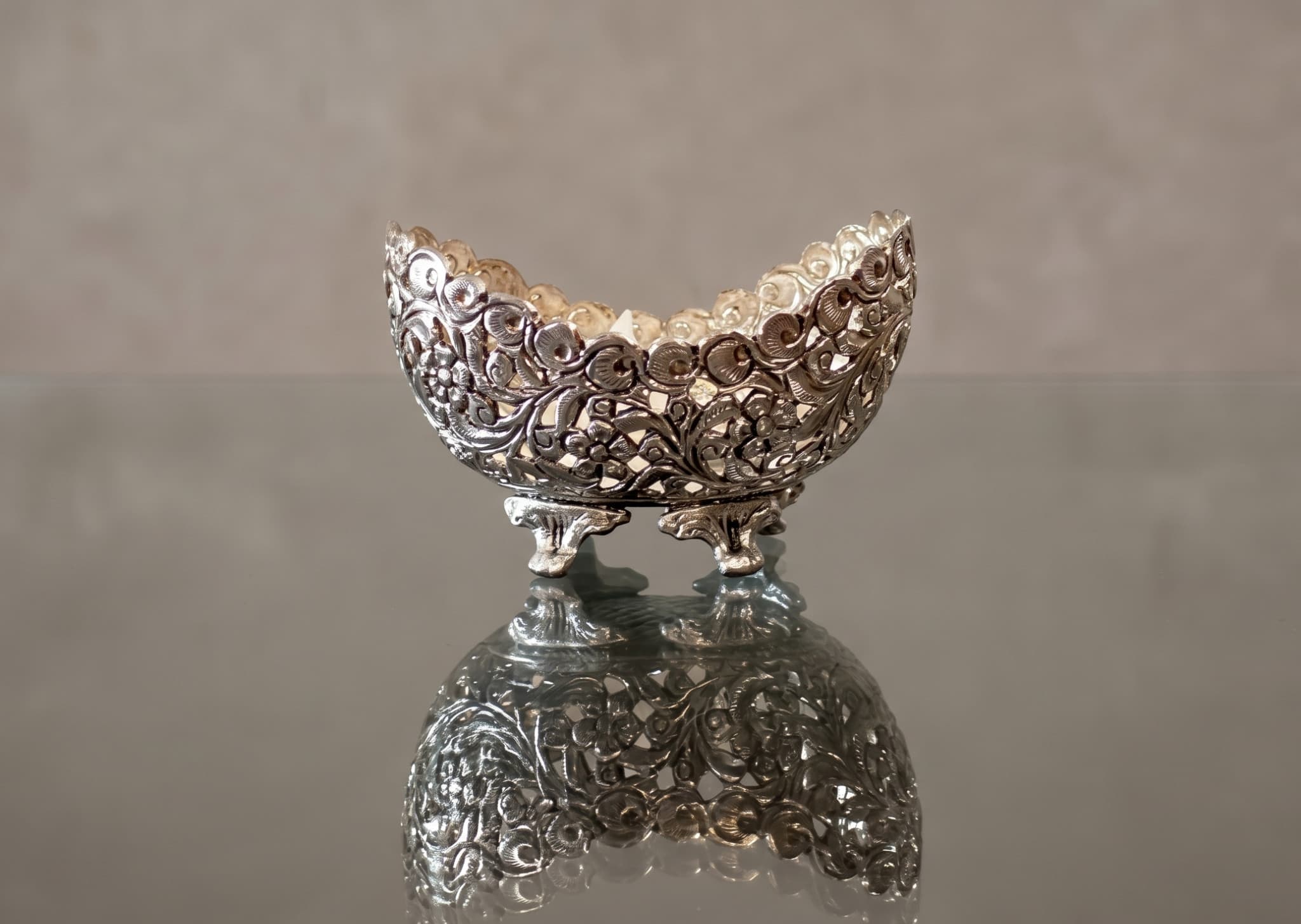 Oval Carved Bowl