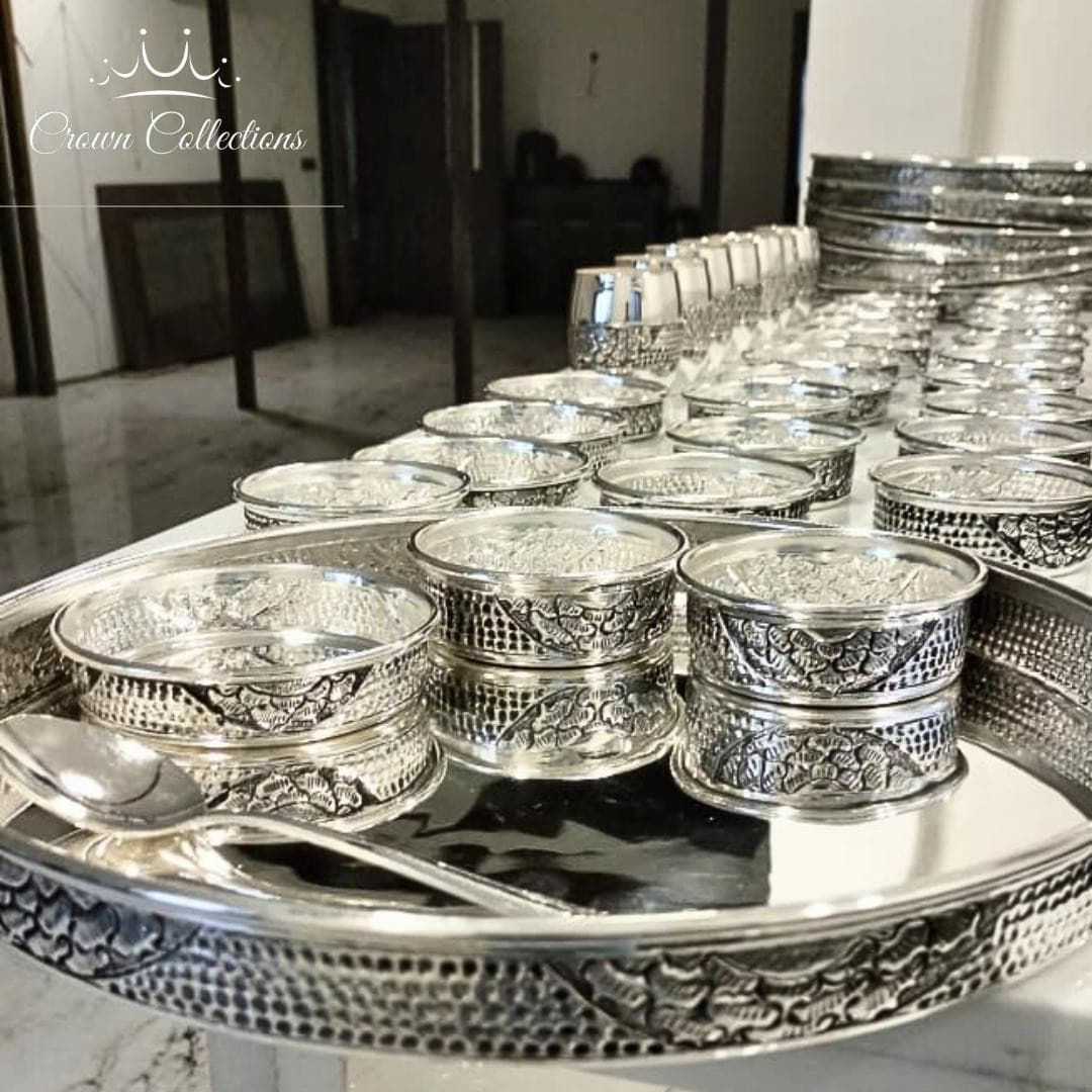 Silver Thali Set